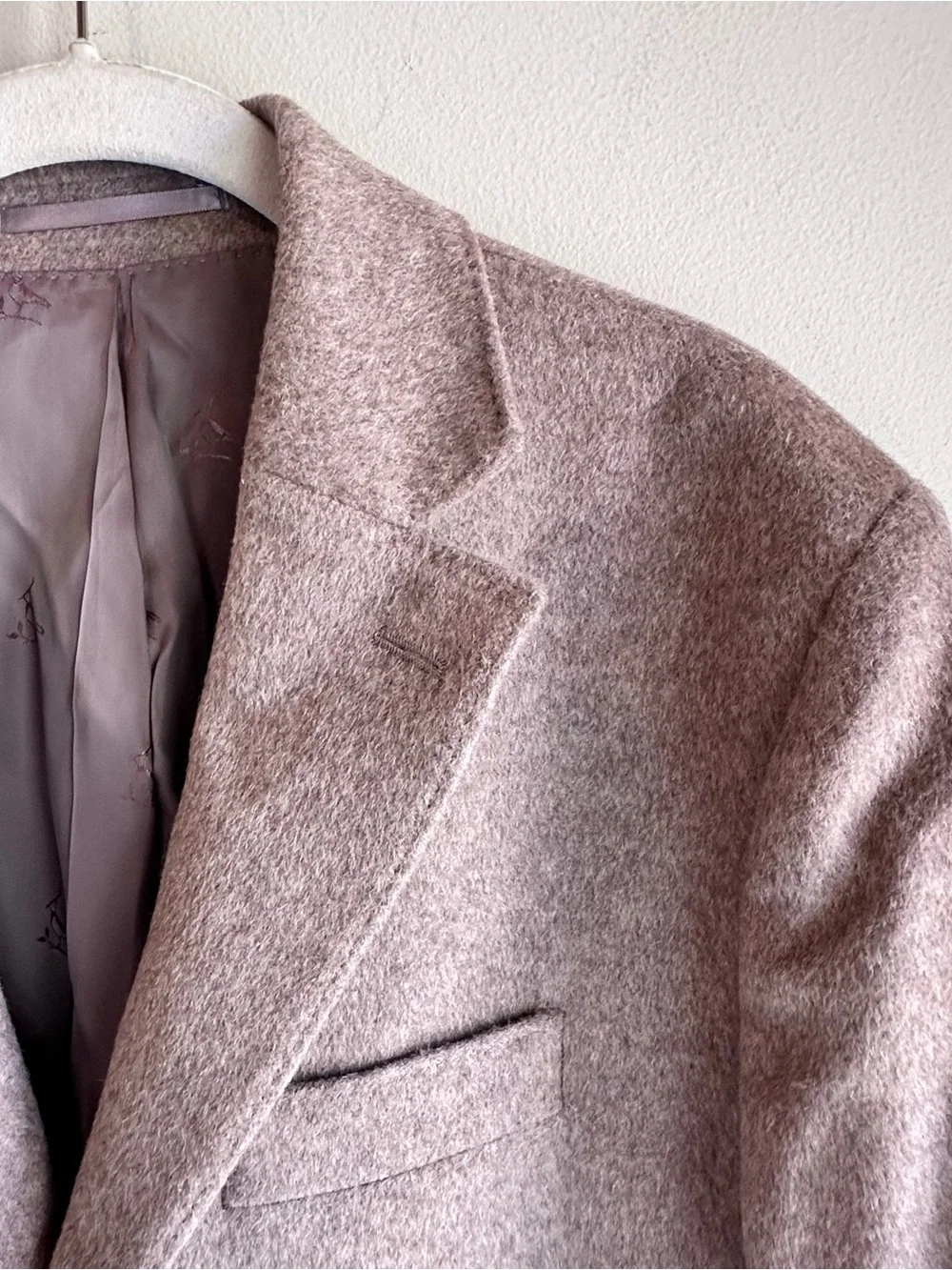 CHARLES TYRWHITT Pure Merino Wool Overcoat Oatmeal